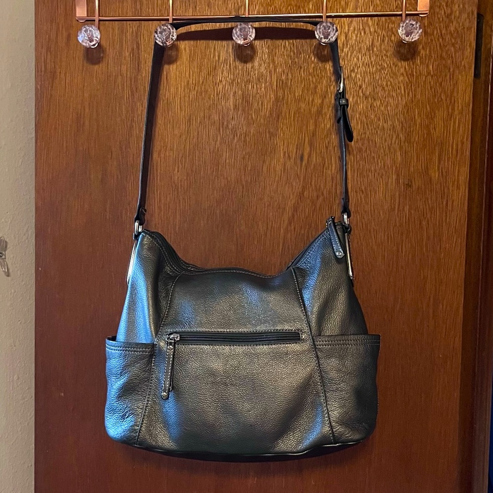 Tignanello chrome handbag